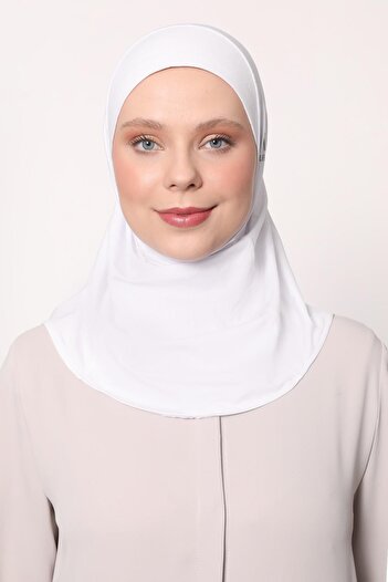 Levidor White Hijab Sport Bonnet