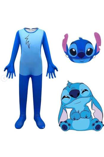 MARAH TOYS Stitch Full Blue Costume for Kids: Cute Alien