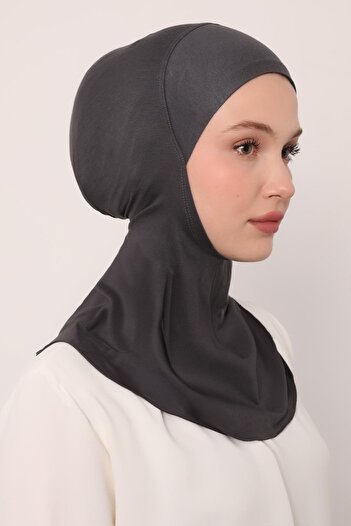 Levidor Anthracite Hijabchi Neck Collar Bonnet