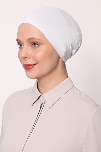Levidor White Climafit Seamless Bonnet