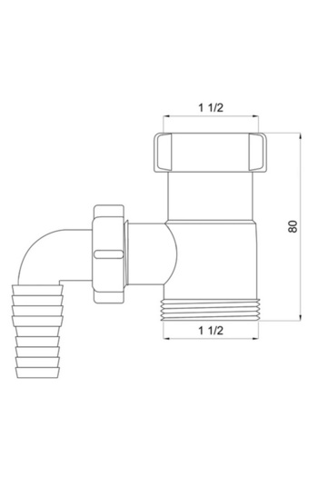 Other Sewer connector 6/4"x6/4" with dishwasher input