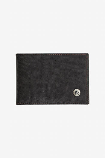 ALTINYILDIZ CLASSICS Men's Brown 100% Leather Card Holder