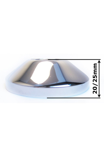 Other 3/4" Chrome Steel Cone Flange, 25mm Height