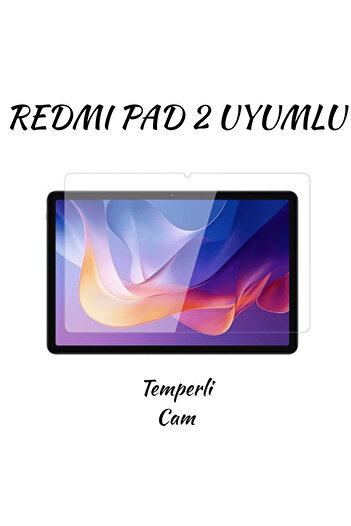 Fuchsia Redmi Pad 2 Compatible 11-Inch Tablet Tempered Glass Screen Protector