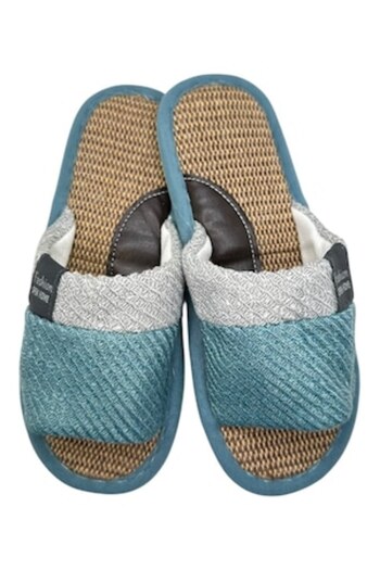 TECOS Unisex Indoor Slippers, Tecos, Turquoise, Size 40-41