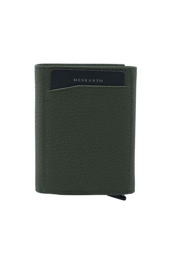 Meskanto Genuine Leather Mechanism Wallet