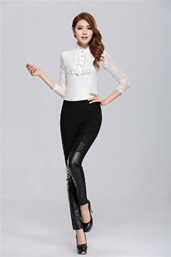 WildFashion Super elastic pants in two textures D806-1
