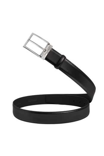Pierre Cardin Black Leather Men's Belt (Width 3.5 cm) Pck02209Ks6Z