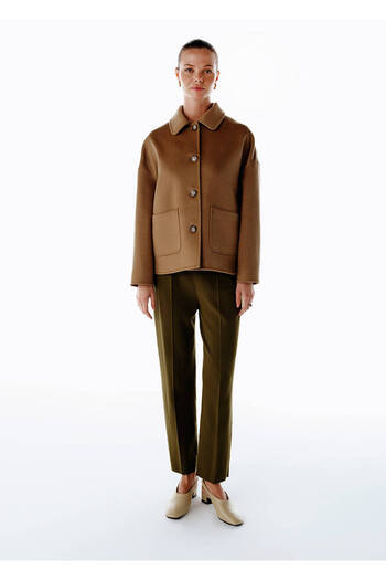 Knitss Camel Wool Coat