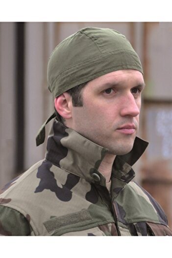 Other Cotton headscarf, tied at the back of the head, military, olive, Mil-Tec