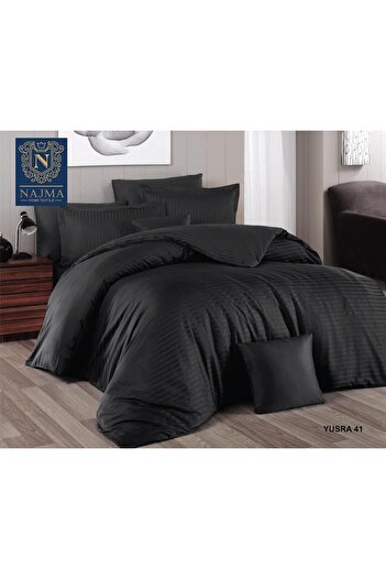 Roshen Turkish hotel bed sheet set, 100% cotton, full of moving filling, luxurious and elegantly designed, size 260*240