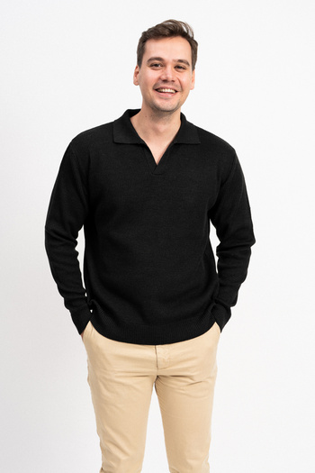 F&K Polo Neck Men's Knitwear Sweater