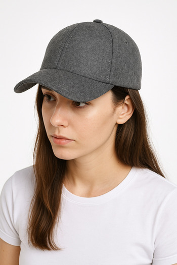 ZERAMİNE Felt Textured Unisex Sports Hat – Casual Trendy Cap - Lined