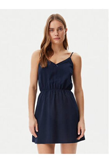 Tommy Jeans Rochie de vară pentru femei DW0DW20613 Albastră