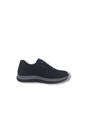 Zerhan Modesa 285 Men's Black Crazy Leather Rubber Laced Poly Sole (Light) Shoes