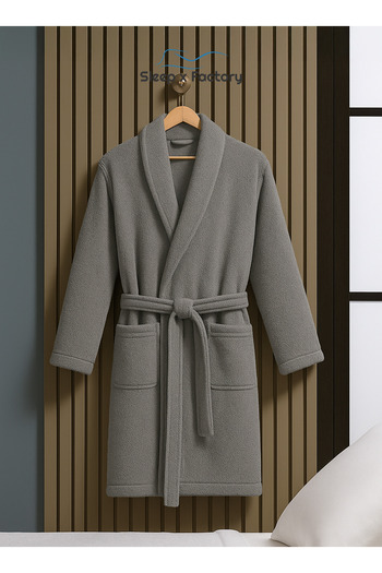 Sleep x Factory 100% Natural Cotton Bathrobe – Unisex – Free Size