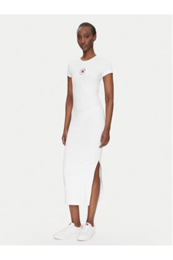 Tommy Jeans Womens Casual Dress DW0DW20384 White