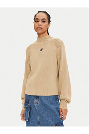 Tommy Jeans Women's Turtleneck DW0DW19912 Beige