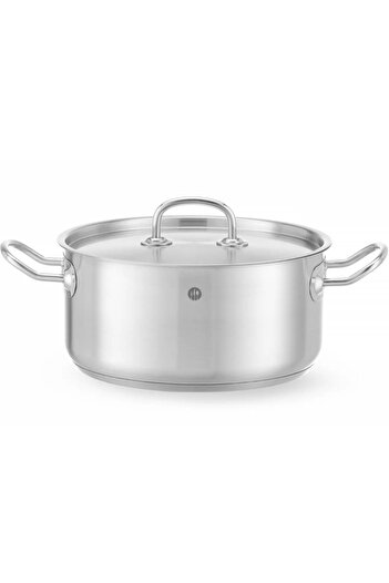 Other Kitchen Line low pot with lid 4.9 l diameter 240 x 110 h - Hendi 836026