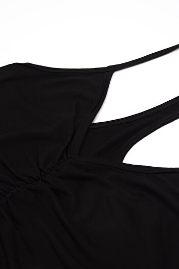 Öts Women's Sports Bra Gathered Without Padding Without Underwire Bustier (95% Viscose 5% Elastane)