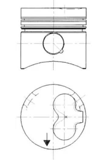 Kolbenschmidt Piston AUDI 90 B3 (893 894 8A2) 1987-1991