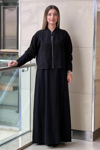 Ceremony Jacket and Bamboo Detailed Dress Set