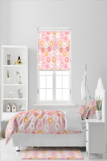 BelezaHome Pink Flowers Themed Single Baby Kids Bedding Set
