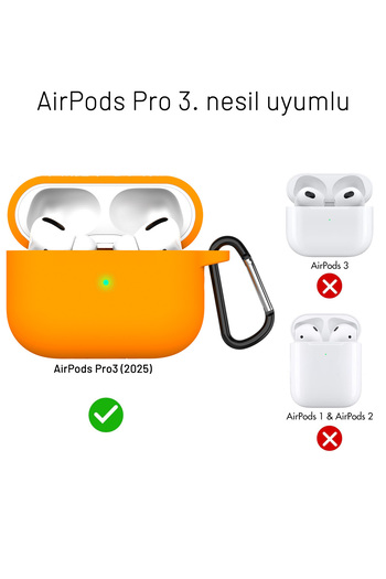 Nezih Case AirPods Pro 3Rd Generation. Generation Compatible Silicone Case with Velvet Strap Attachment and Electronic Cleaning Pen