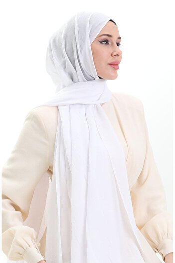 sefamerve Bamboo Shawl 70281-28 White
