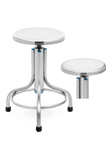 Other Stainless steel laboratory stool, 45-60 cm, up to 150 kg