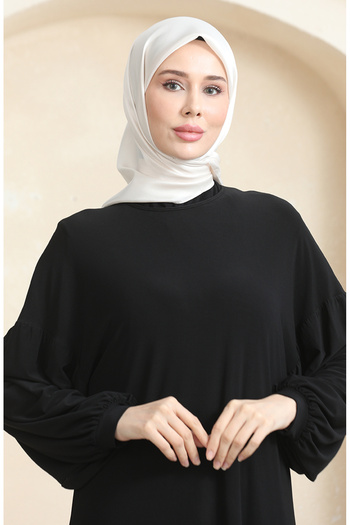 sefamerve Plain Crystal Scarf 70252-33 Bone