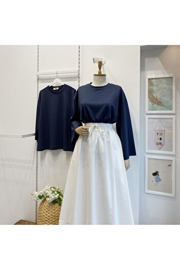 Faya Boutique Indigo Blue Modal Fabric Blouse