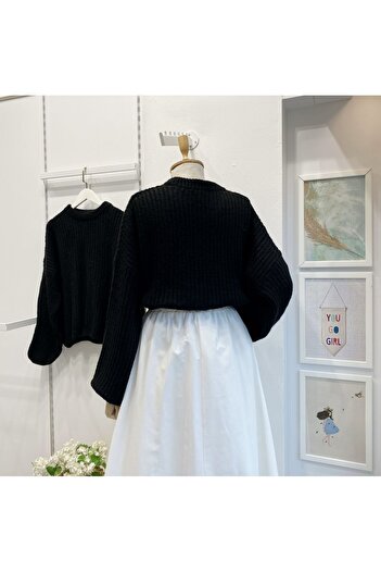 Faya Boutique Black Nuageux Sweater