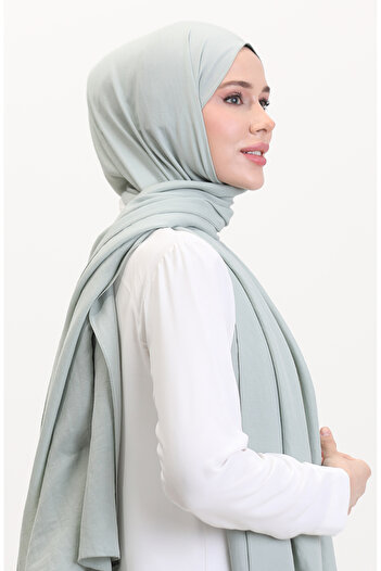 sefamerve Cotton Jazz Shawl 70257-13 Water Green