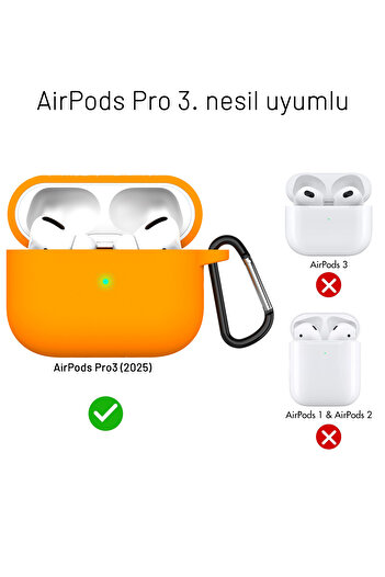 Nezih Case AirPods Pro 3Rd Generation. Generation Compatible Silicone Case with Velvet Strap Attachment and Electronic Cleaning Pen