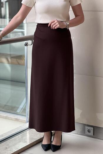 Ceremony Steel Knitted Pencil Skirt