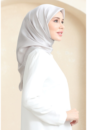 sefamerve Plain Crystal Scarf 70252-31 Metal