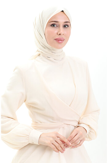 sefamerve Cotton Soft Scarf 70282-30 Dark Cream