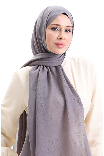 sefamerve Bamboo Shawl 70281-34 Gray