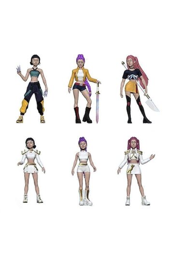 xpress sales Anime Kpop Demon Hunters Figures, Set of 6, PVC, Multicolor, 14+ Years