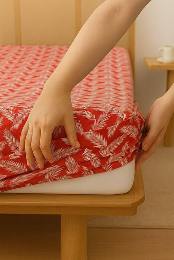 Vip Home Concept Market Ürünleri Double Fitted Sheet 160 cm X 200 cm Cotton Sheet