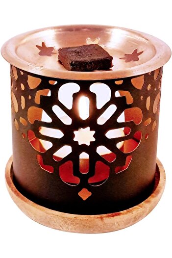 Generic DUKHNI - PERSIAN - INCENSE EXOTIC BURNER HOLDER - BROWN