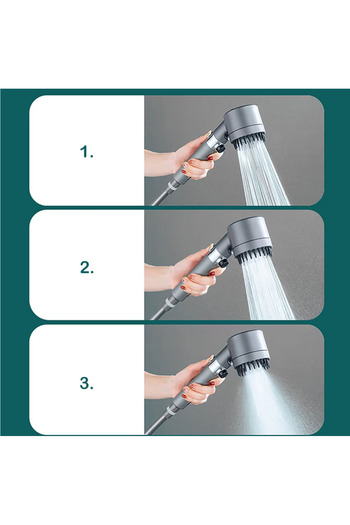 ROMSHOP Extreme Shower high pressure shower head with 3 water-saving functions