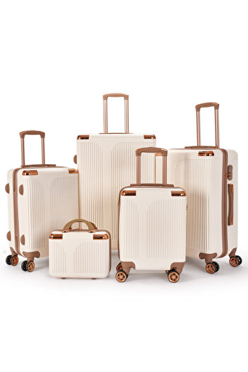 LİMRA 5-piece hard-sided luggage set with wheels, 28-24-20-16-12 inches in size