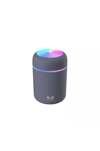 H2O Humidifier Air Humidifier with Aromatherapy Diffuser for Home, Office, and Car, 300ML, Gray