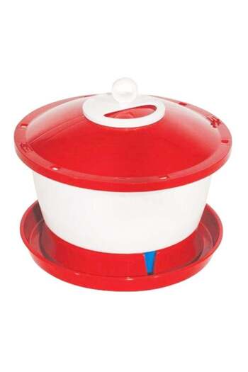 Novital Chicken Drinker Red/White 6Liters