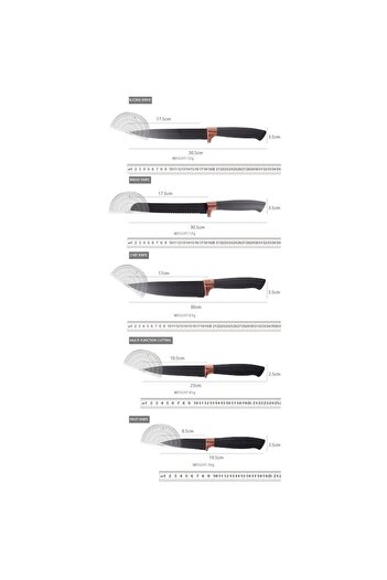Welora Kitchen Utensil Set 19 Pieces Wood and Food Grade Silicone, Knives, Chopper, Heat Resistant,