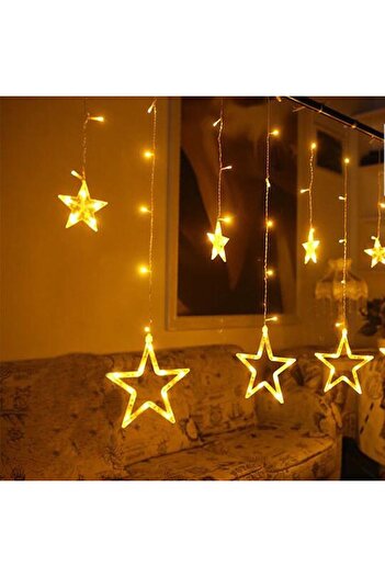OEM Christmas Curtain Light Star Rain Installation