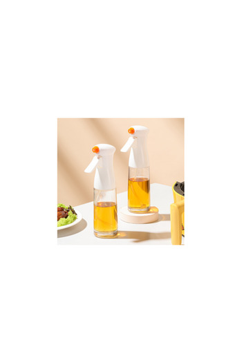 Rovitech Oil Sprayer Glass Bottle with 2 Replacement Nozzles, 230 ml, 22 x 6 cm