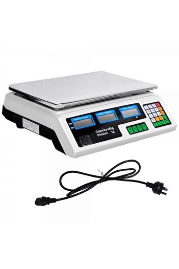 Teox Electronic Scale 40kg Dual Display Market Digital Commercial for Fruits and Vegetables